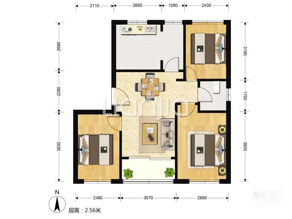 华欣家园 95.04平米 550.00万元