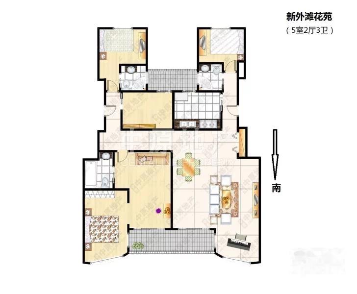 新外滩花苑 前排无遮挡江景房 坐拥外滩可揽月