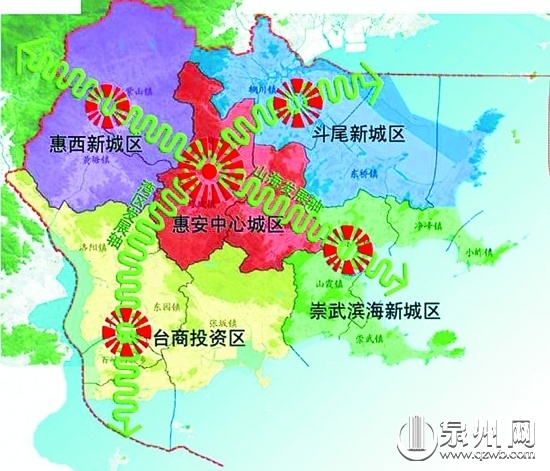 惠安新型城乡格局图