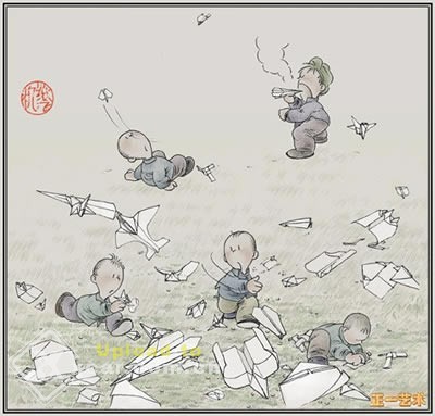  童年十大经典游戏之七:折纸飞机