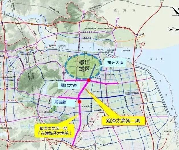 ","桥"新时代) 路泽太高架快速路是台州市中心到温岭的主要交通大动脉