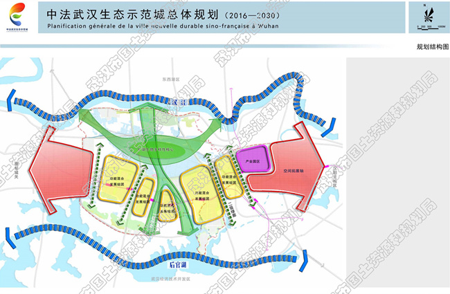 据《中法武汉生态示范城总体规划(2016-2030年)》提到,到2020年,中法