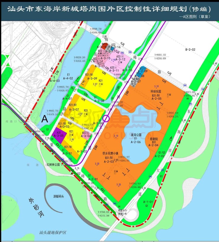 东海岸新城塔岗围片区规划方案出炉 附详细规划图