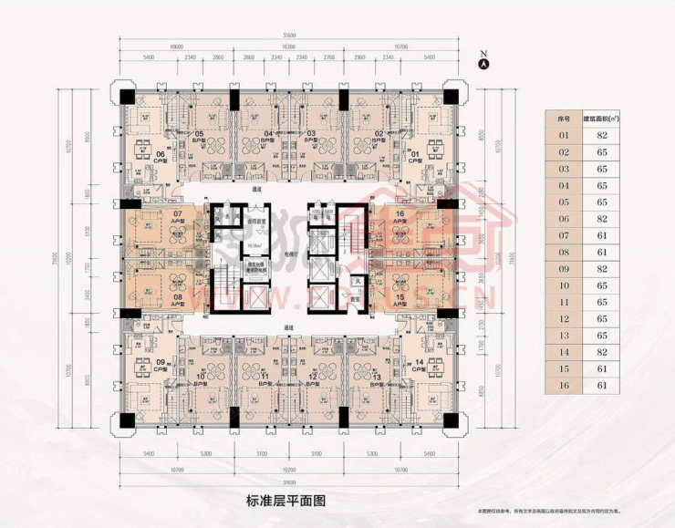 项目平面图 天澜国际工程进展迅猛,项目外立面全部呈现,预计于2017