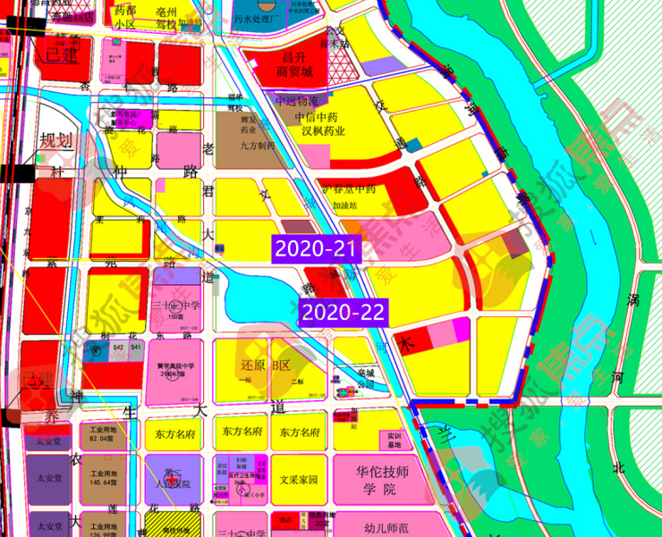 这次圣桦成功摘得亳州道东片区两宗土地,可以看到各大房企对道东片区