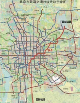 新"国门"的中南指廊 还将联通多条轨道交通: 京霸铁路,廊涿铁路,r4线