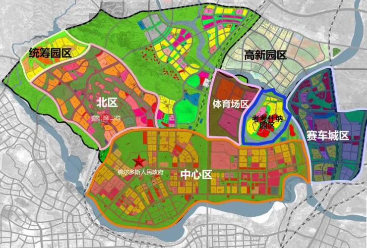 重磅康巴什北区考考什纳园区最新版控规修编草案