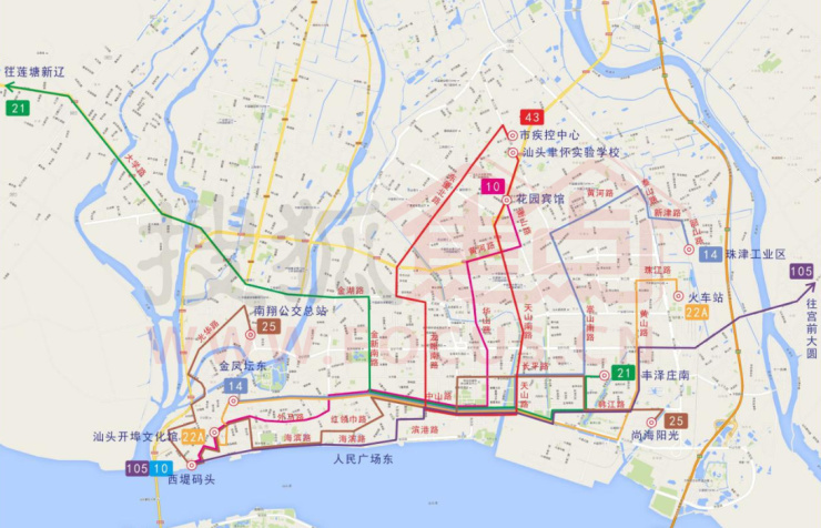 中心城区快速公交(brt)线网规划实施方案公示-汕头