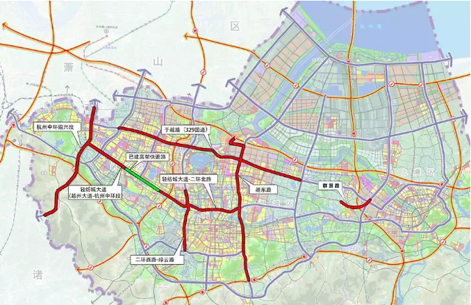 绍兴二环西路高架节点立交规划出炉 近期开工(附图)