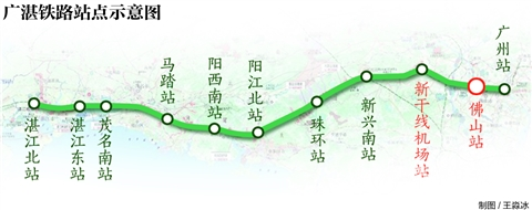 广湛铁路相关报告对外公示 新机场或设地下高铁站