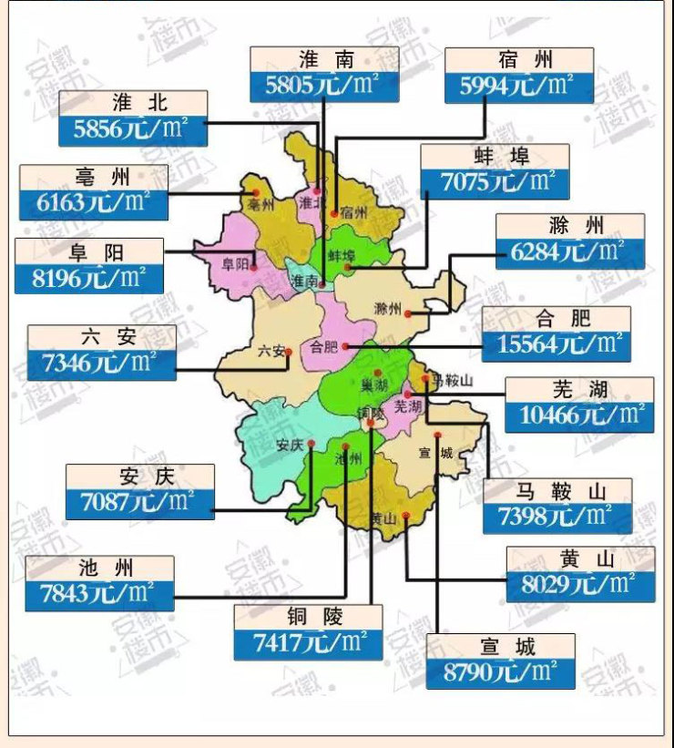 芜湖最新房价继续上涨均价高达10466元㎡安徽16地市