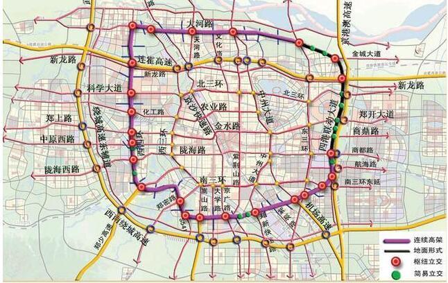 据悉,规划高架桥全部为双向6车道,地面主干道双向8车道.