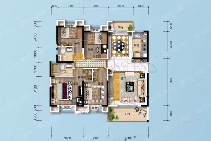 孝感碧桂园城市之光户型图一览 孝感碧桂园城市之光户型有哪些