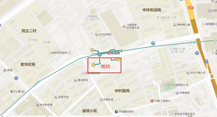 杨浦区定海社区h3-6地块(定海街道153街坊) 土地范围:东至:规划