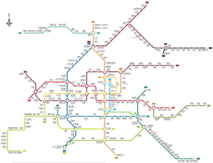 目前广州地铁运营线路已达 15条了!