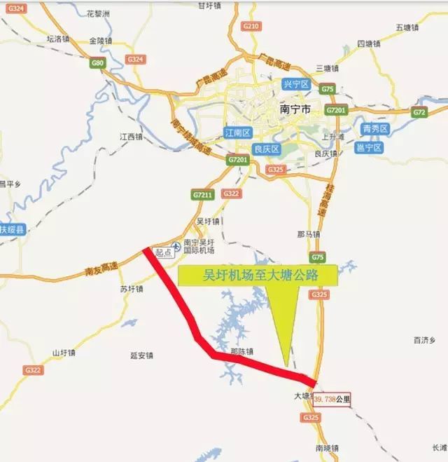 据介绍,吴圩至大塘高速公路主线采用设计速度120公里/小时,路基宽度