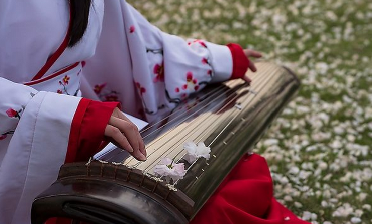直抵灵魂深处优雅中透露美感清新中不失庄严悠扬婉转的曲调古筝演奏
