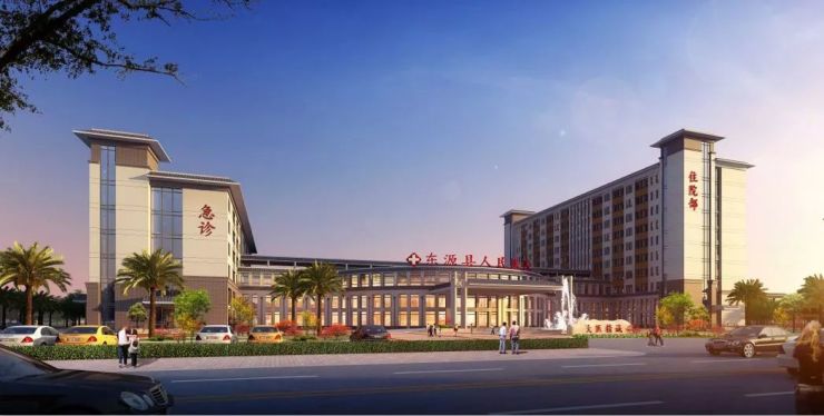 东源县人民医院新院全面封顶 预计2019年底投入使用!