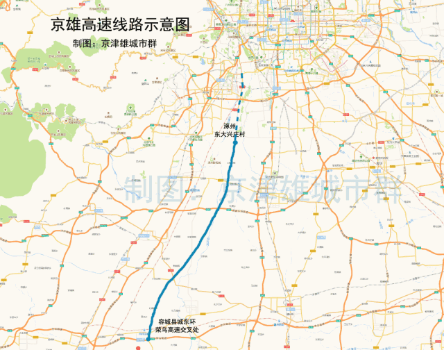 三,京德高速(已完成设计招标) 曾用命:京霸高速,机场南出口高速