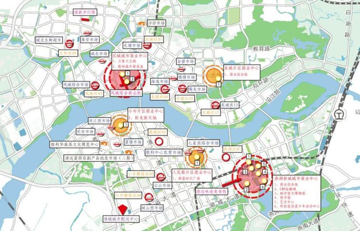 注:建设燕湖新城城市商业中心
