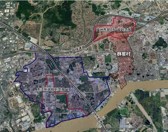 公示了新塘群星片区定位现代商贸中心规划居住95