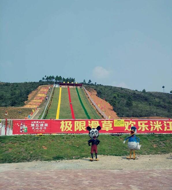 纵情美丽衡东 湖南首家生态式滑草游乐园开园