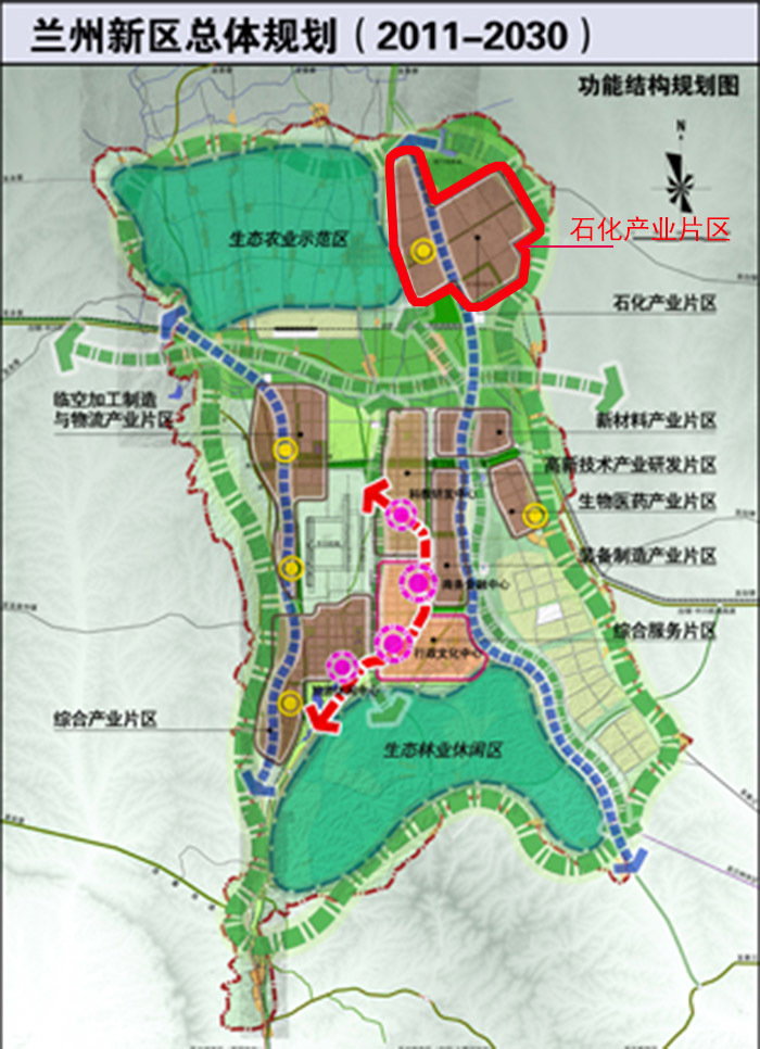 曝兰石化新区园区控详规划 占地近6万亩