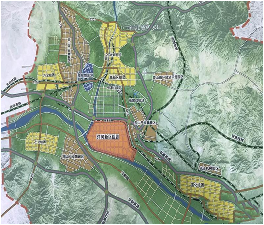 张家口洋河新区未来将承担构建高新科技园, 现代服务聚集区的重要