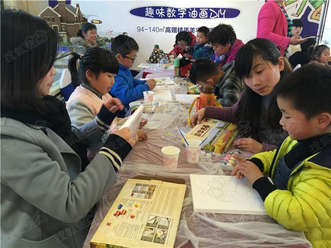 乐享童趣常州尚枫澜湾数字油画diy活动温情上演