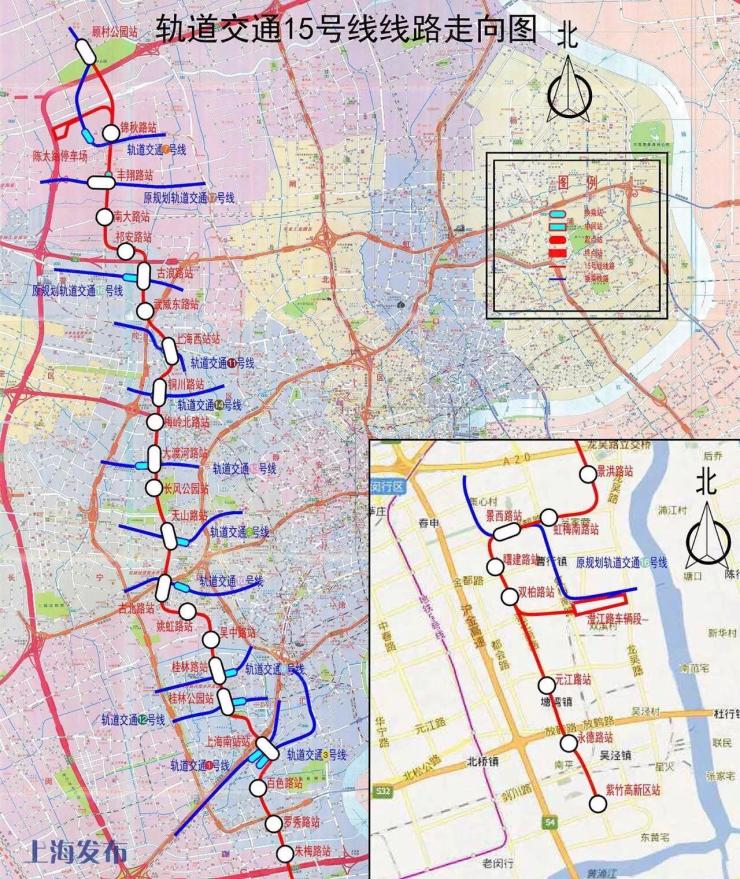 上海地铁9条在建线路最新规划图一览!