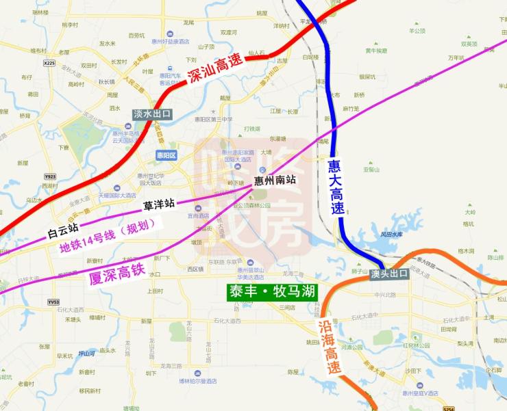 后续还有惠州3号线,4号线等交通轨道,未来或将有4条地铁直通大亚湾