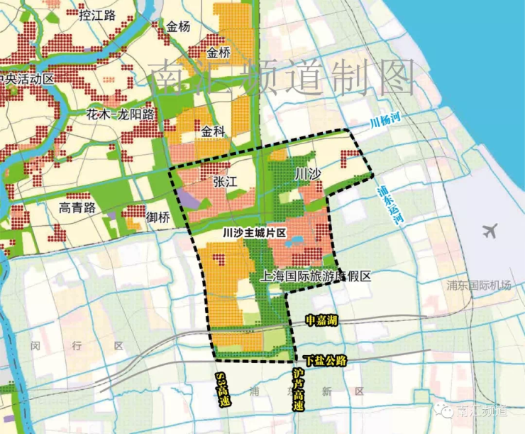 南汇各镇2035展望,地铁加密,部分地区划入城市主城区