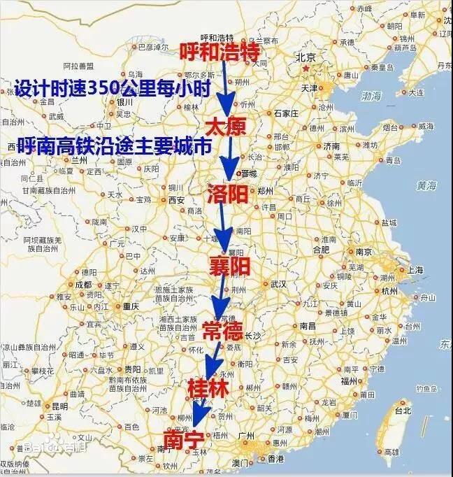 建成后,北海市民可以去南宁坐高铁