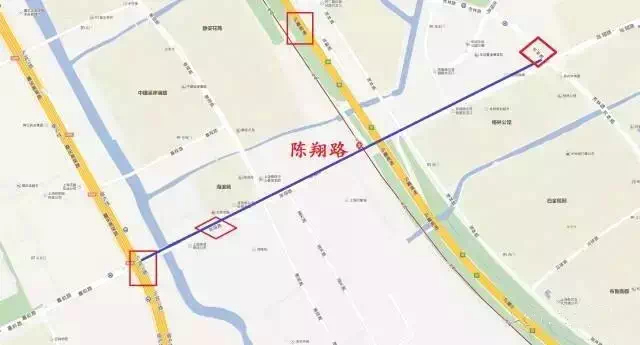 云翔大型居住社区陈翔路(沪宜公路-芳林路)改建工程已经实施