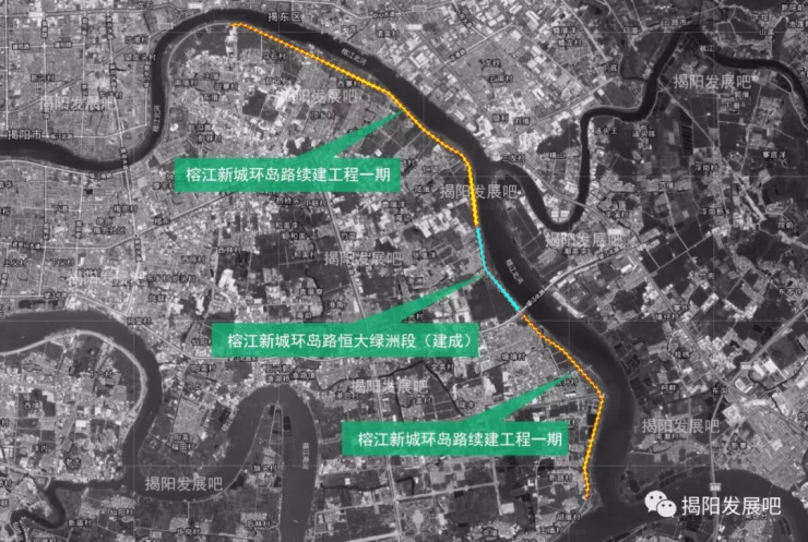 3815亿,榕江新城环岛路一期续建工程启动工程