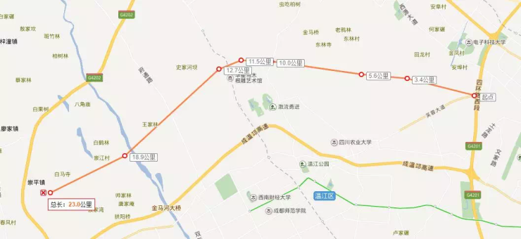 52 万元第3号  成温崇快速路工程▲ 成龙简快速路大概规划线