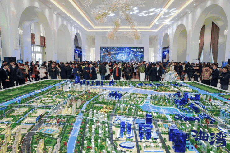 宁波慈溪杭州湾绿地海湾售楼处,示范区正式启动