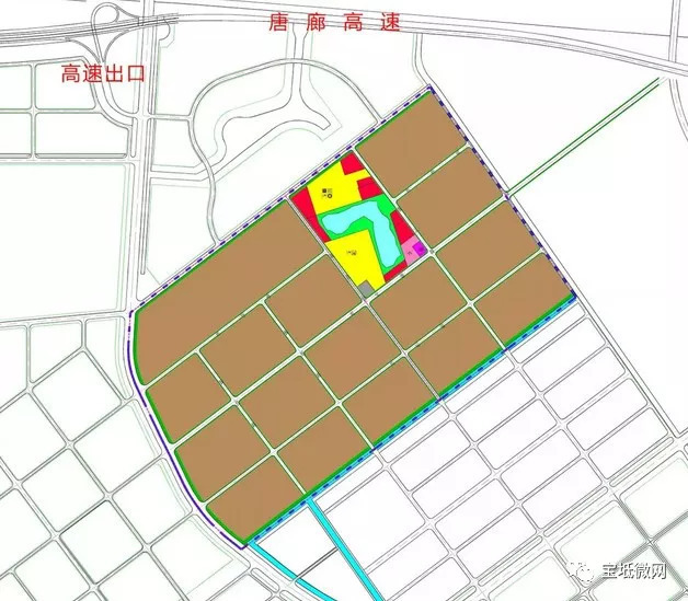 宝坻京津新城规划再调整,增加商业区,首现唐廊高速出口位置!