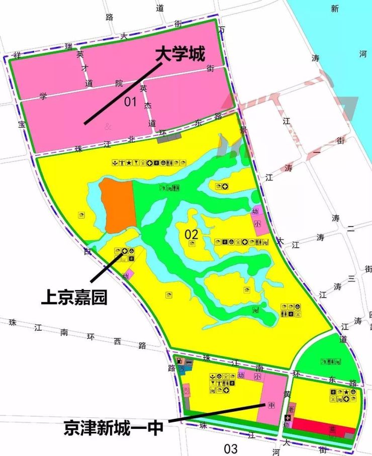 宝坻这地最新规划出炉,增加商业,公园,中小学等配套用地!