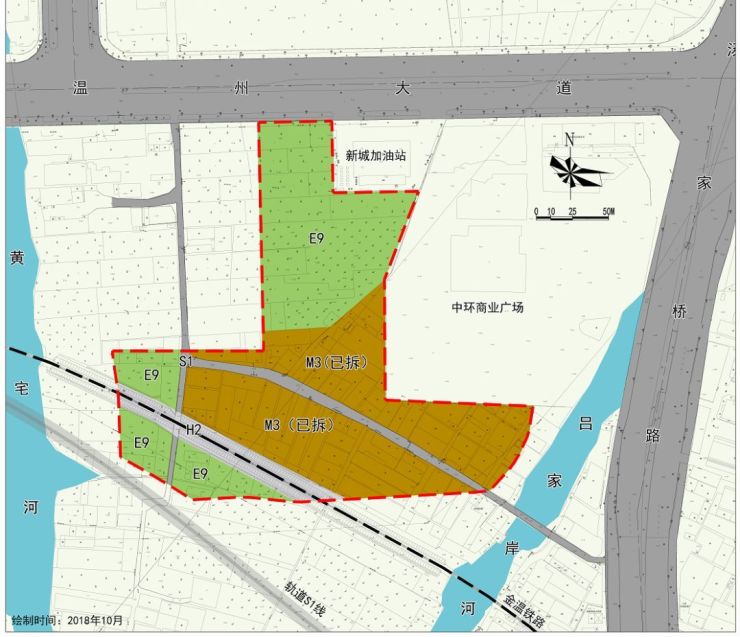 中央绿轴南片区大发·都会道1号东南侧迎来控规修改,一住宅地块改为