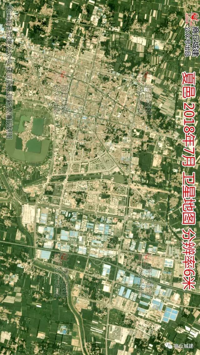 商丘 民权 睢县 柘城 宁陵 虞城 夏邑 永城 2018年7月 卫星地图