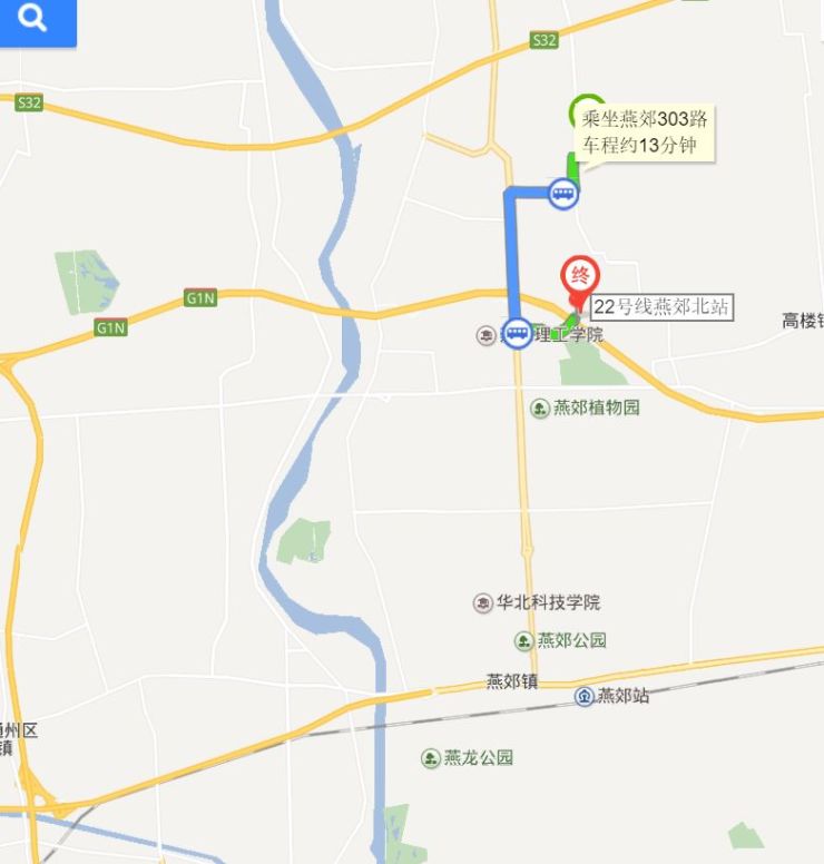 项目位于燕郊北,距离22号线燕郊北站约有3公里距离,公交303路直接达到