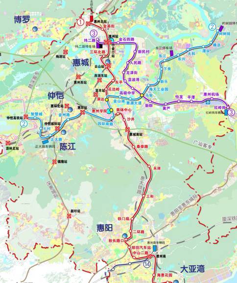惠州市城市轨道交通线网规划(2016~2050),你想了解的都在这里.