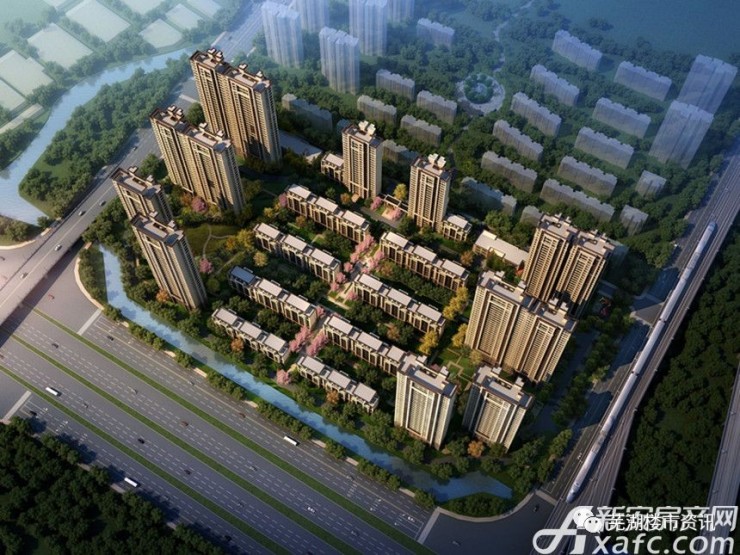 高速御府择址于芜湖城南学脉要冲,轨道1号线旁,以新中式建筑风格传承