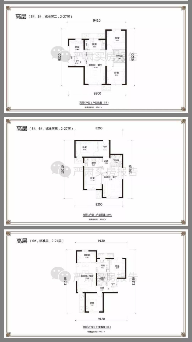 首发|三环边较便宜的限竞房-金融街融府户型图曝光!