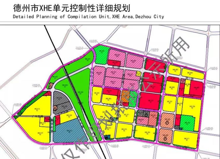 市区南部将有大动作德州于官屯大桥以南地块规划公示新增中小学公园