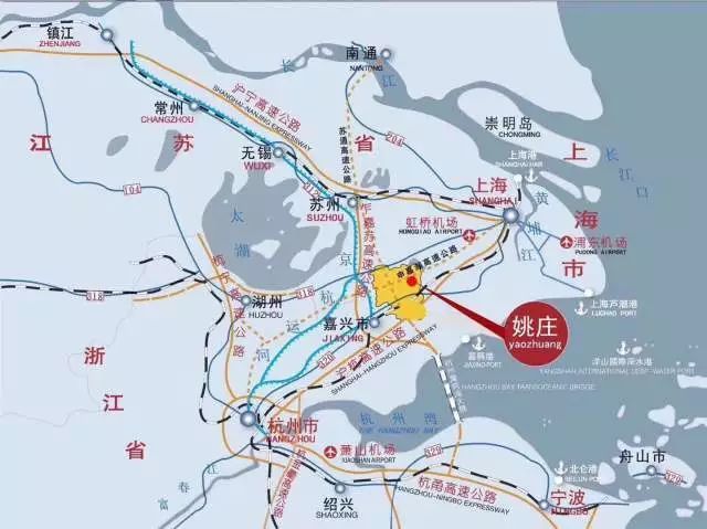 沪杭高铁的开通更是大大缩短嘉善到达杭州,上海之间的时间成本,周边