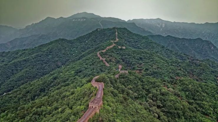 航拍中国巨龙北京万里长城风景图片10张