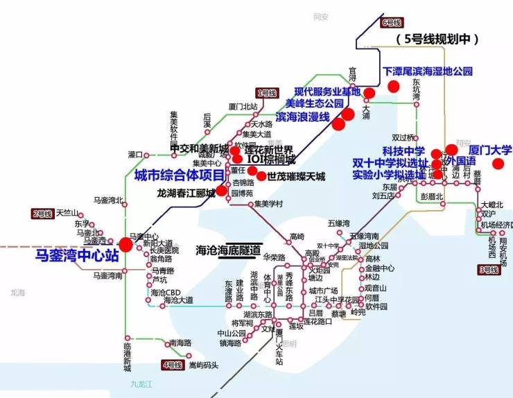 海沧马銮湾:地铁换乘之王