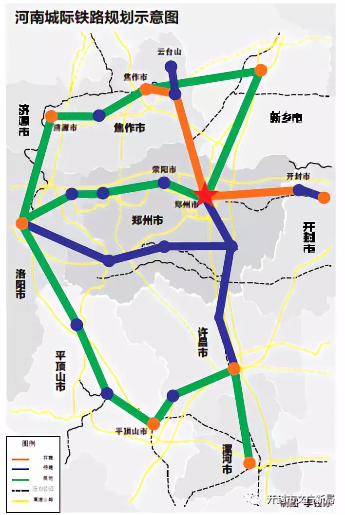 高建军调研郑开城际铁路延长线项目 河南城际铁路"e"字形规划简介